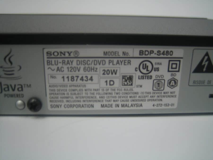 Sony BDP-S480 3D Blu-Ray Disc DVD Player - New - Open Box - Free Shipping - Image 5