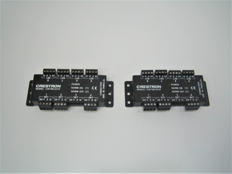 LOT of 2 Crestron CNTBLOCK Network Terminal Power Distribution Block - Free Shipping
