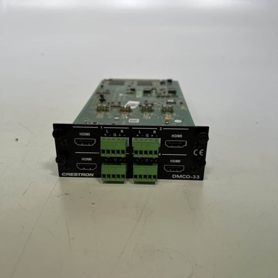 CRESTRON DMCO-33 HDMI w/ 4 Stereo Audio Output  FOR DM-MD8X8 & DM-MD32X32