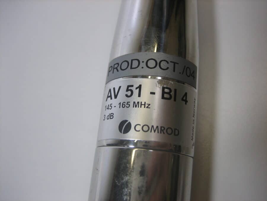 Comrod AV51BI4 VHF 4' Marine Antenna 1 X 14 Standard Mount Thread