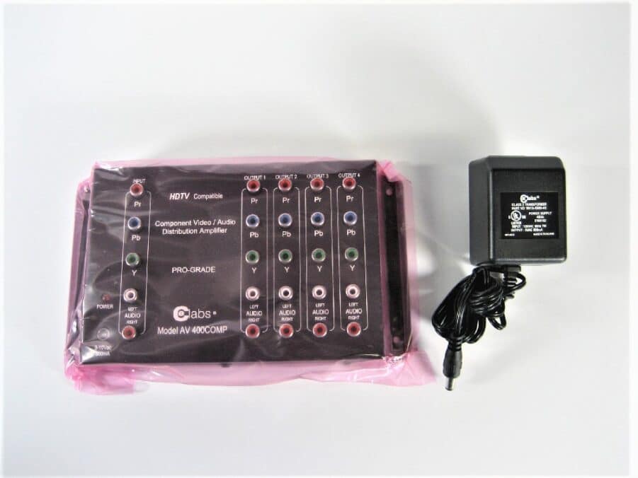 CE Labs Component A/V Distribution Amp 4-Out  AV400COMP- New Open Box - Image 2