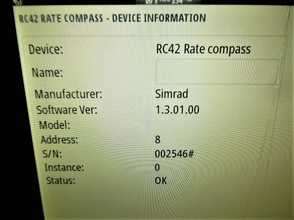 Simrad-RC42 Rate Compass Simnet/NMEA2000 Heading Sensor BENCH TESTED ...