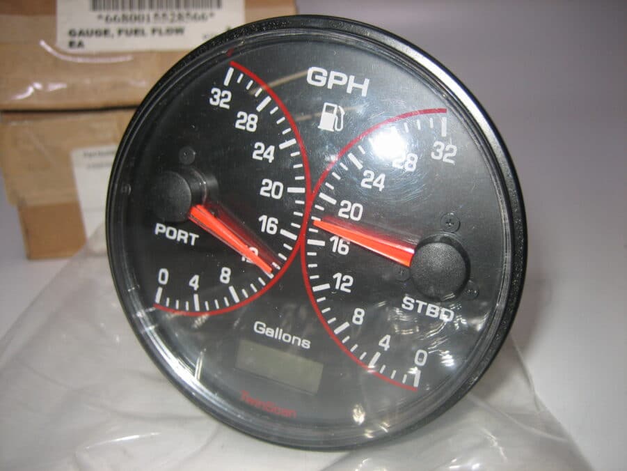 Floscan *NEW* Twinscan Fuel Flow Instrument Gauge 0-32 GPH - 1000-077-01 - Image 3