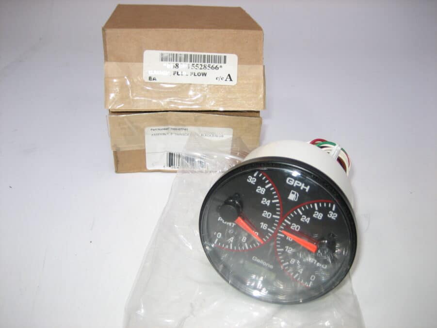 Floscan *NEW* Twinscan Fuel Flow Instrument Gauge 0-32 GPH - 1000-077-01
