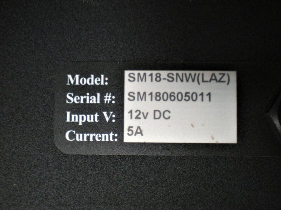Scan Corporation 18'' 12V Monitor - SM18-SNW(LAZ) - PARTS !READ DESCRIPTION** - Image 9