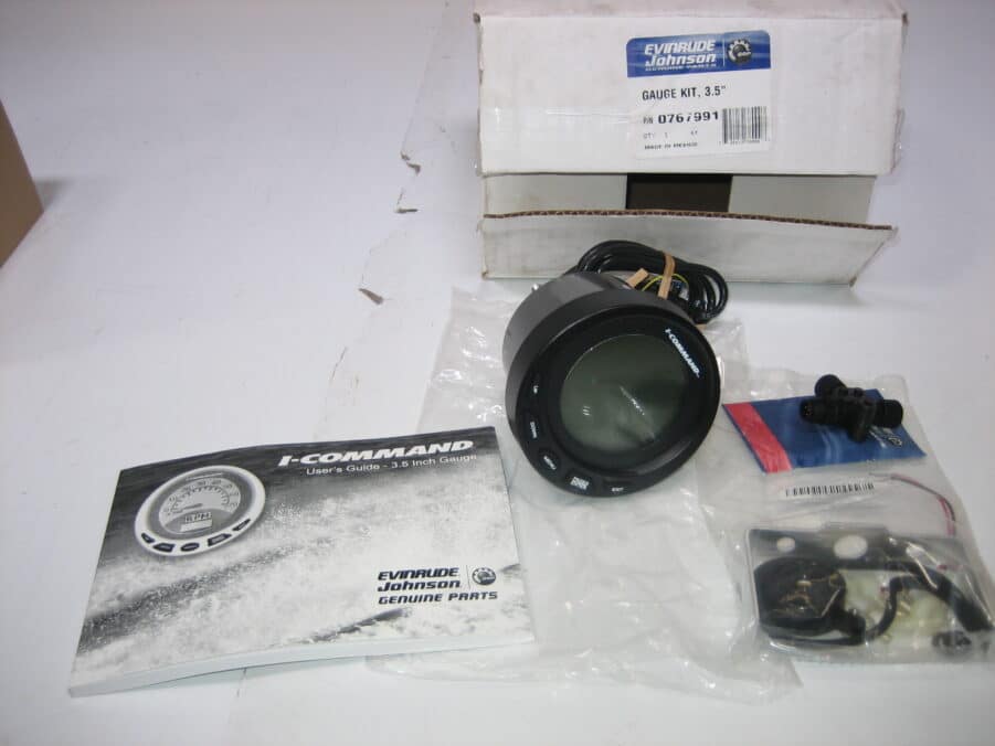 Evinrude Etec I-Command 3.5 Gauge 0767991 SW Version 2.5 - NEW IN BOX