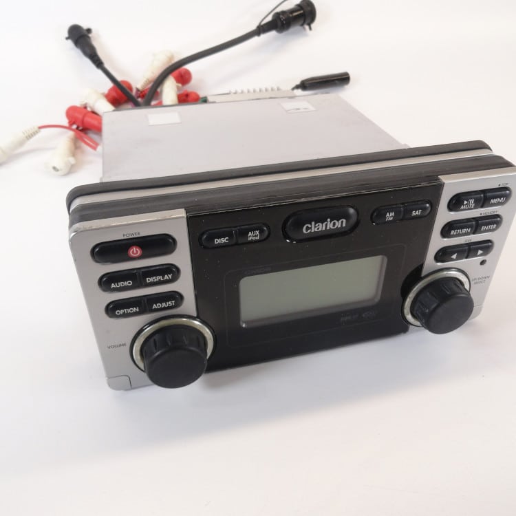 Clarion CMD6 Watertight Marine AM/FM CD Sirius XM Radio Boat Stereo ...