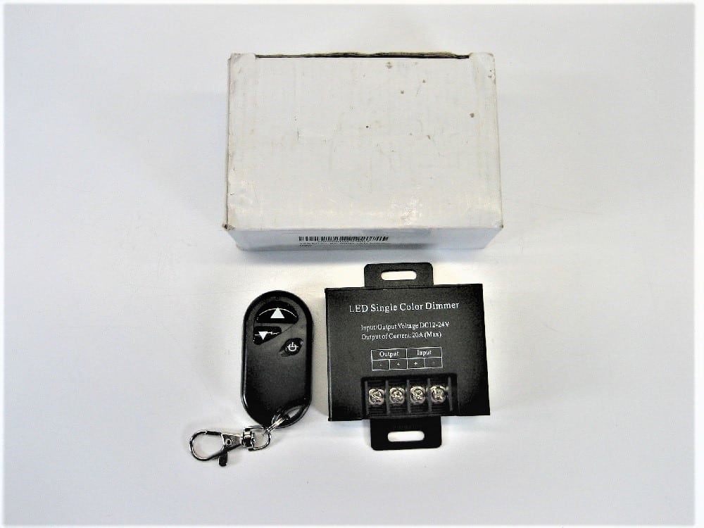 LED Single Color Dimmer Wireless Remote Strip Light Controller Free