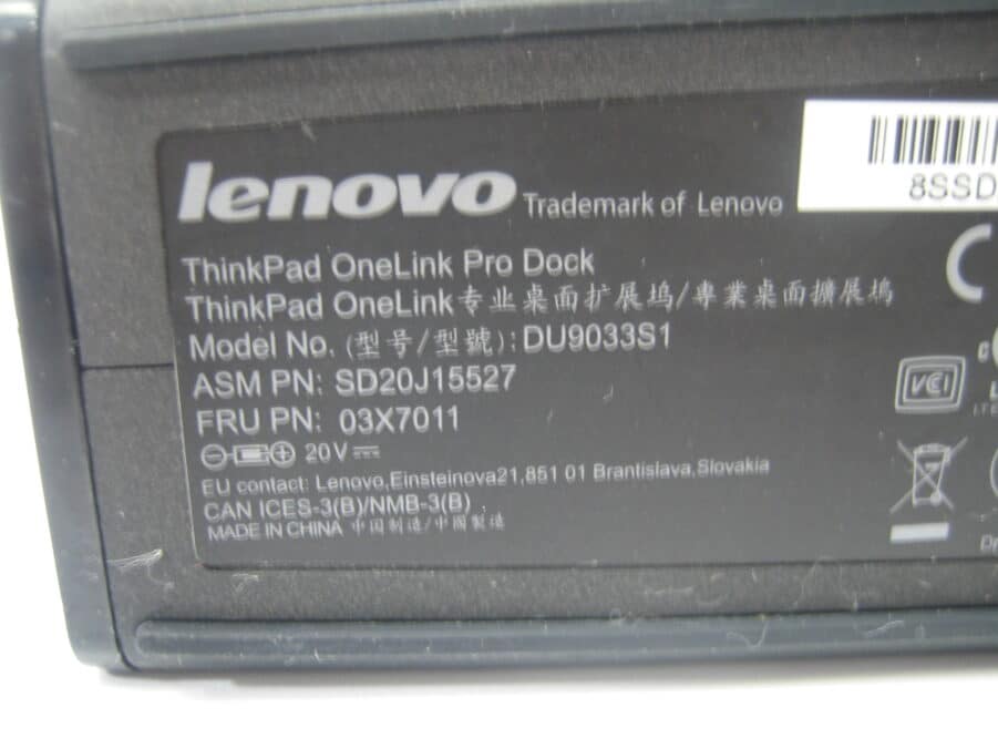 (Lot of 4) ThinkPad OneLink Pro Dock -DU9033S1- For Parts Only -Free US Shipping - Image 7