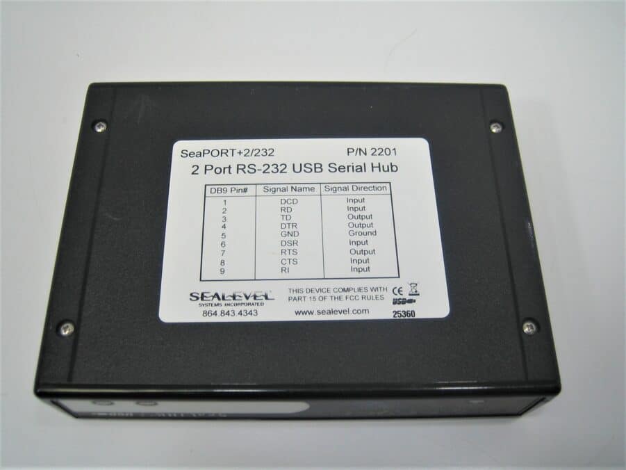 Sealevel SeaLINK+2 P/N 2201 USB to 2-Port RS232 Serial Interface Adapter - Image 8