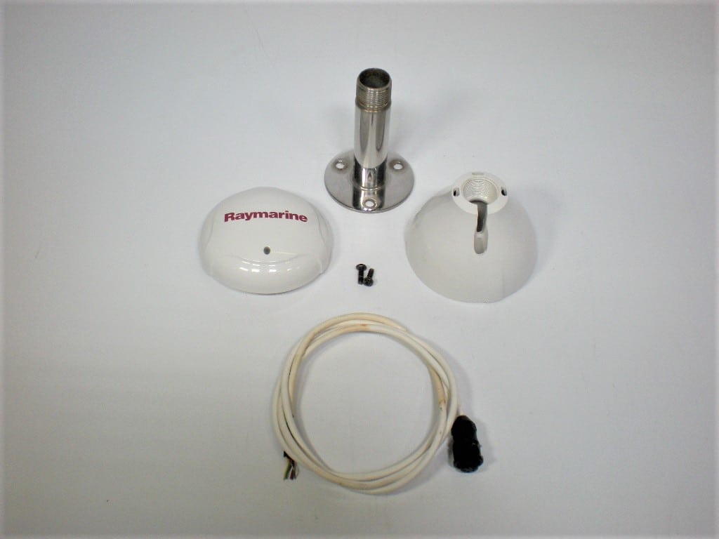 Raymarine Raystar 125 GPS Antenna w/ New Battery, 4' Cable E32042 90