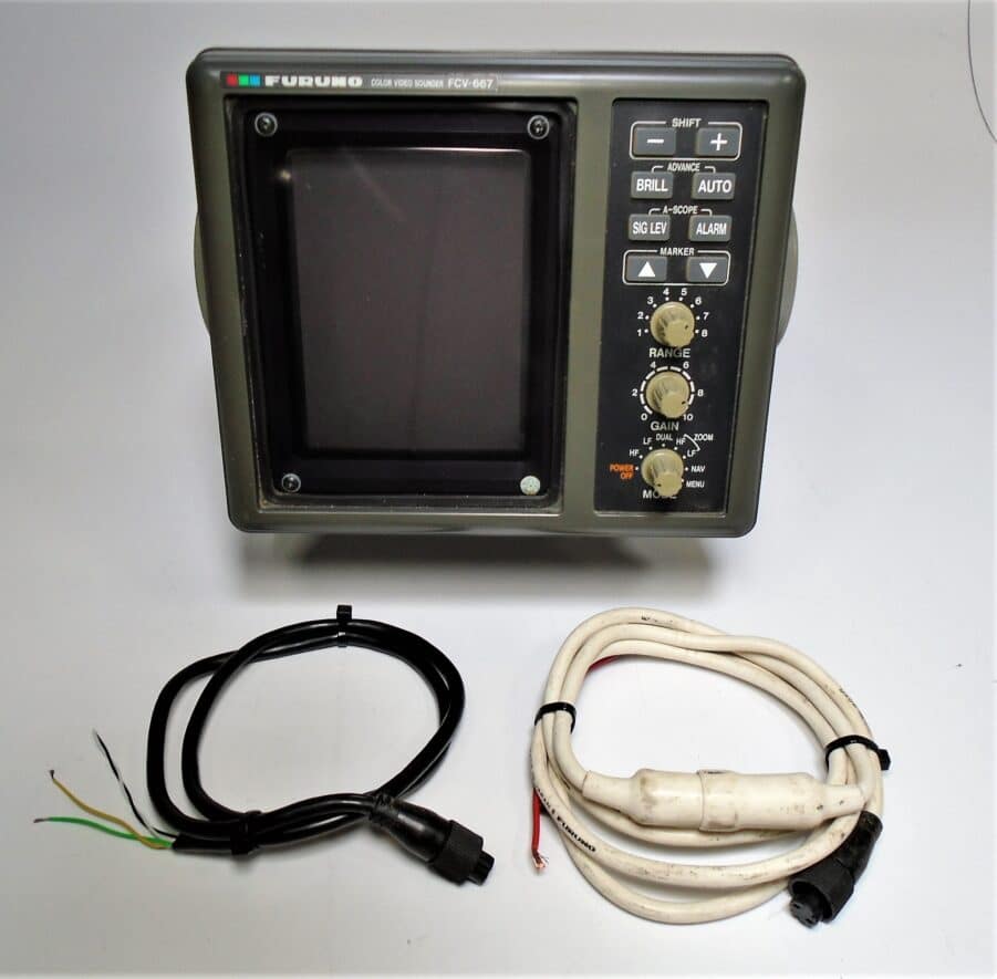 Furuno FCV-667 Sounder CRT Unit - GOOD COND 50/200 khz - TESTED!