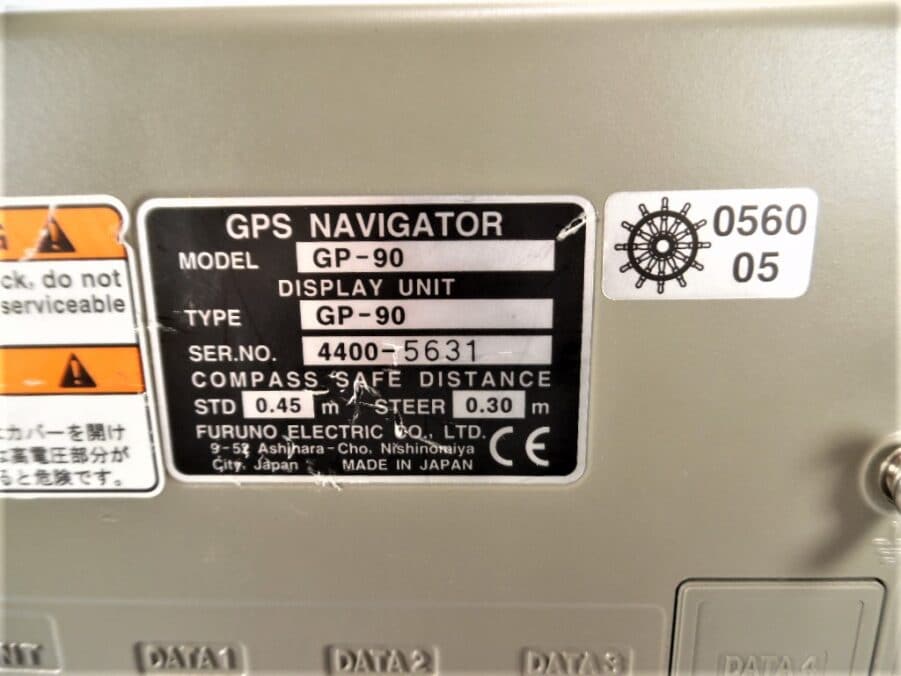 Furuno GP-90 GPS/WAAS Navigator Display w/ Power Cable & Bracket + Knobs - Image 11