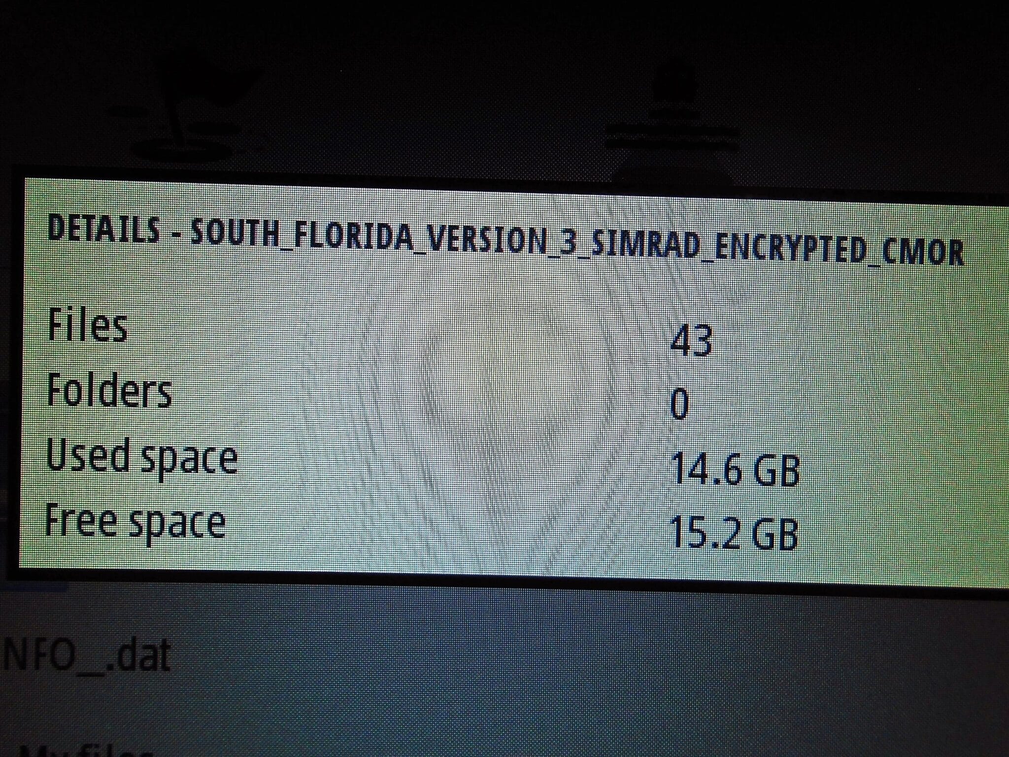Cmor CMOR Mapping V3 South Florida for Simrad Display ONLY SOFL003R ...
