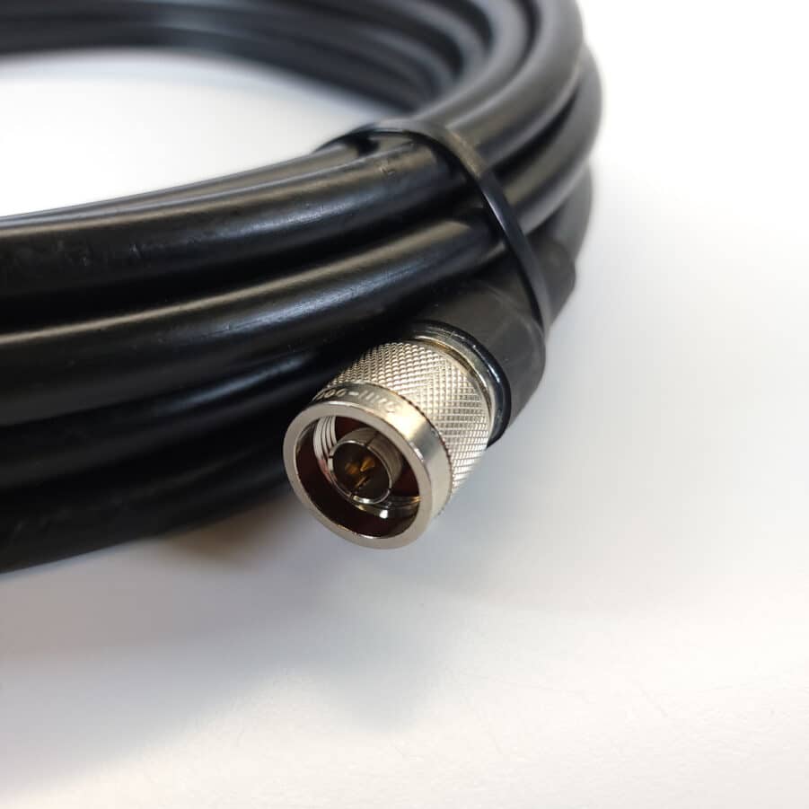 Câble Coaxial LMR400 30 Pieds (environ 9m) Avec Connecteurs N Mâle - Pour WiFi, Antenne, Radio