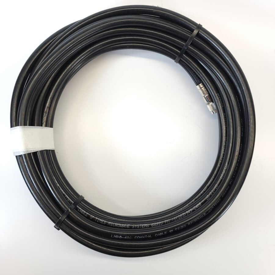 Times Microwave Systems LMR-400 Wire LMR400 Coax Cable w/ TNC Male Conn. - 39ft