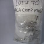 RCA-59C Metal Crimp Connector Male for RG59 w/Furrule Ring - LOT of 70 - NEW - Image 8