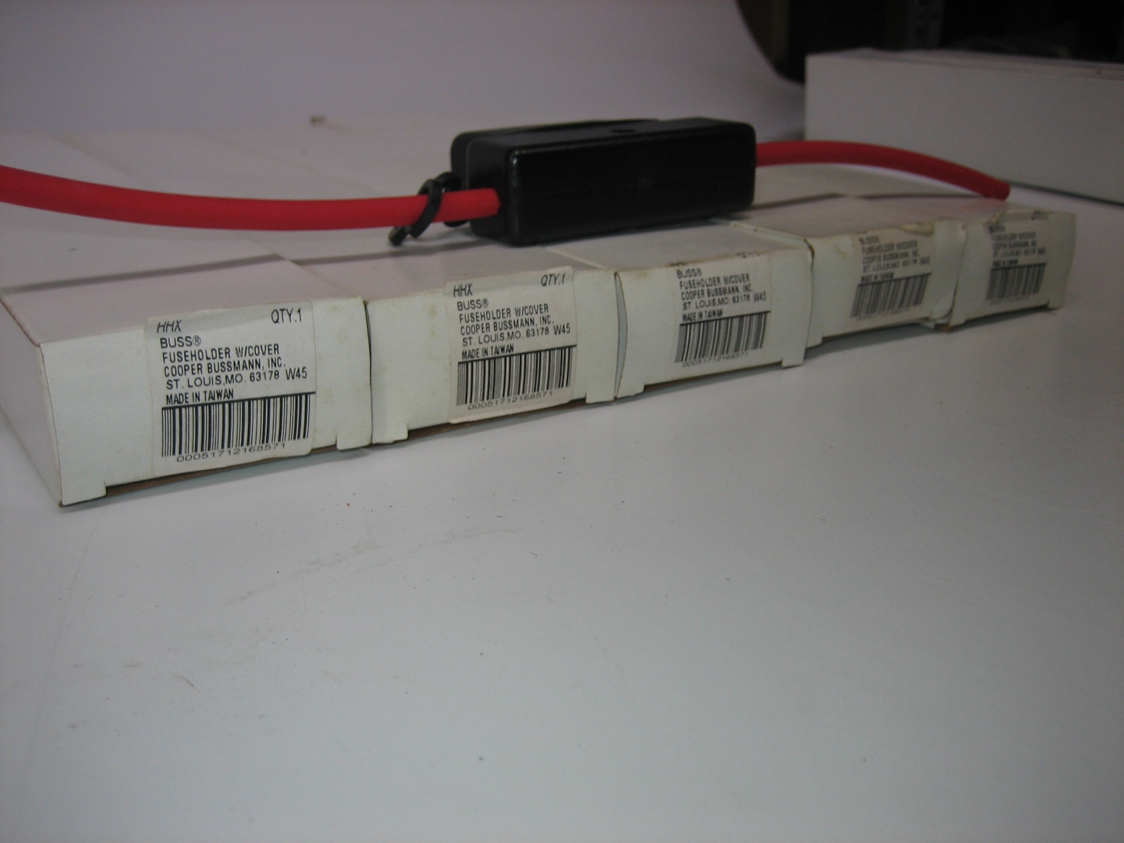 Cooper Bussman *LOT OF 5* HHX Buss Fuseholder with Cover and Leads