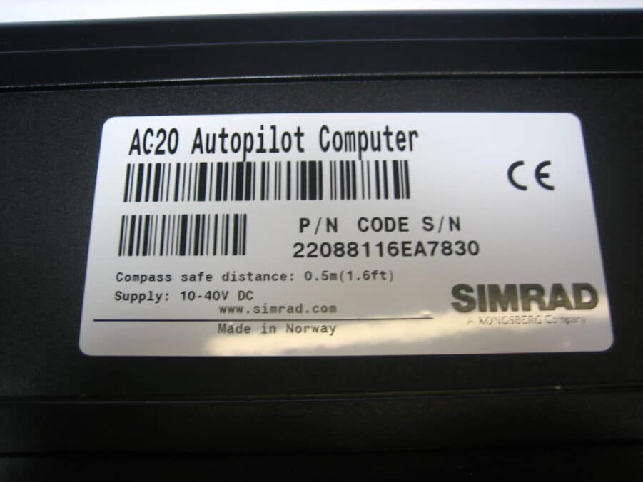 Simrad-AC20 PN22088116(Boat Autopilot Computer-Used)/Working/90 Day Warranty - Image 4