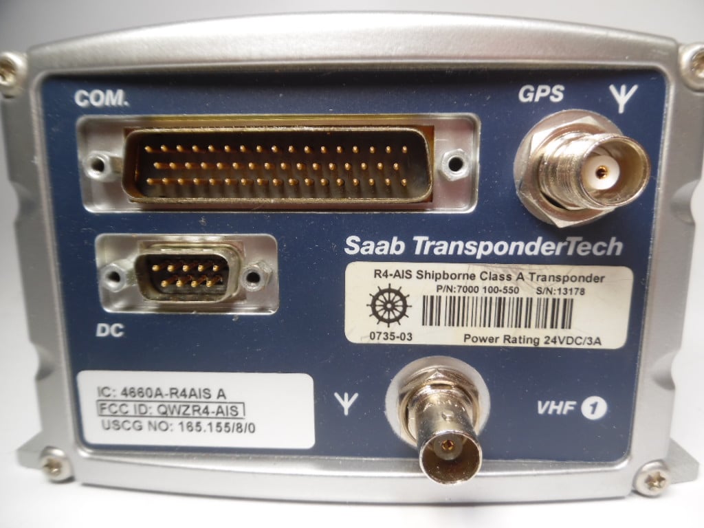 Saab R4 SAAB TransponderTech R4 Shipborne Class A AIS Transponder 7000 100-550 ...