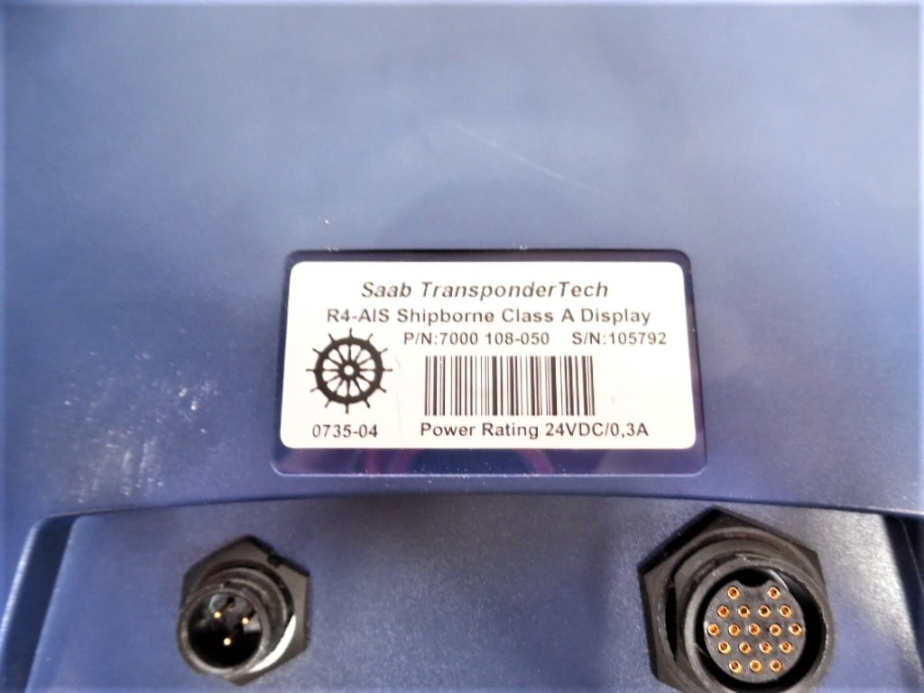 Saab R4 SAAB TransponderTech R4 Shipborne Class A AIS Display FOR PARTS OR ...