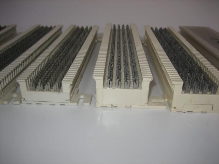 Lot of 66 Punch Down Blocks and Parts for 50 Pair, CAT5, Grounding Strip Cables - Image 11