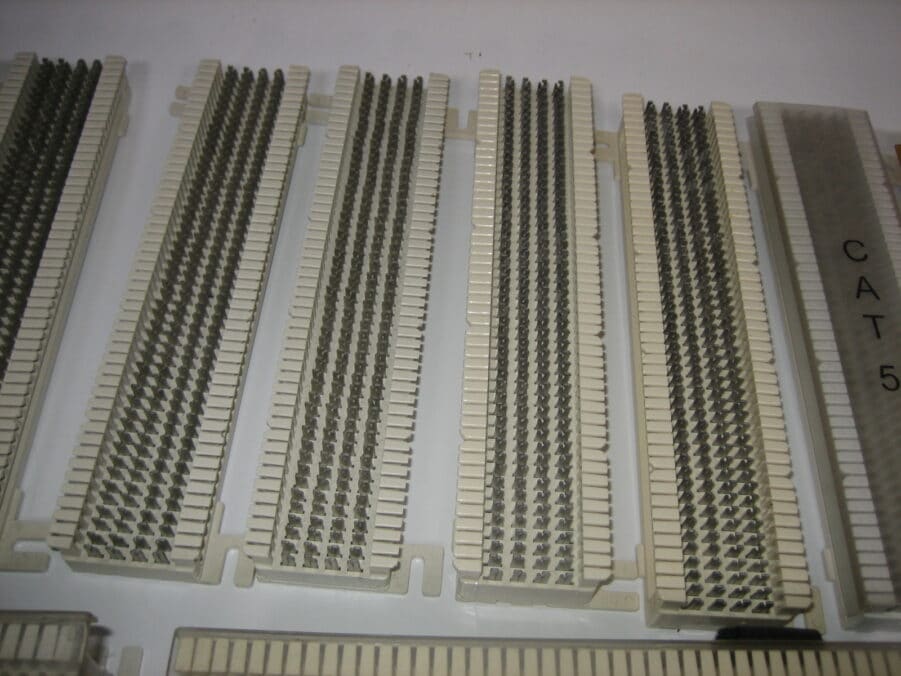 Lot of 66 Punch Down Blocks and Parts for 50 Pair, CAT5, Grounding Strip Cables - Image 9