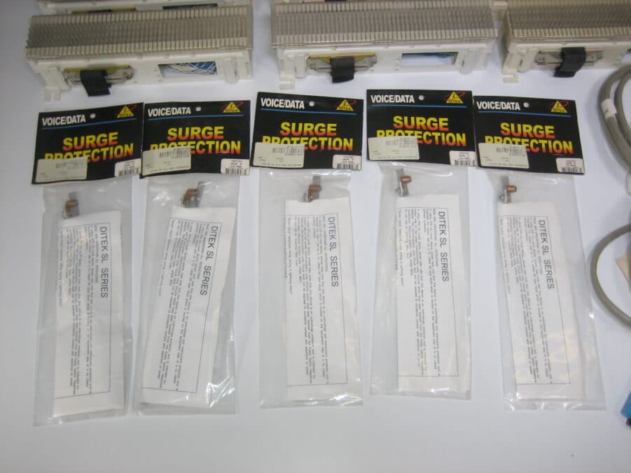 Lot of 66 Punch Down Blocks and Parts for 50 Pair, CAT5, Grounding Strip Cables - Image 3