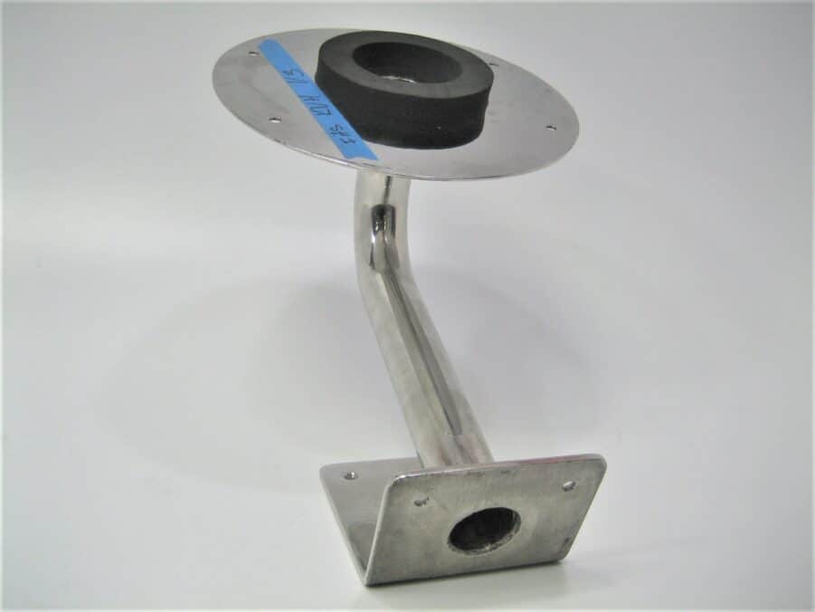 KVH Stainless Steel Angled Riser Mount 15" Sat Domes 5.6" x 9.2" Hole Pattern