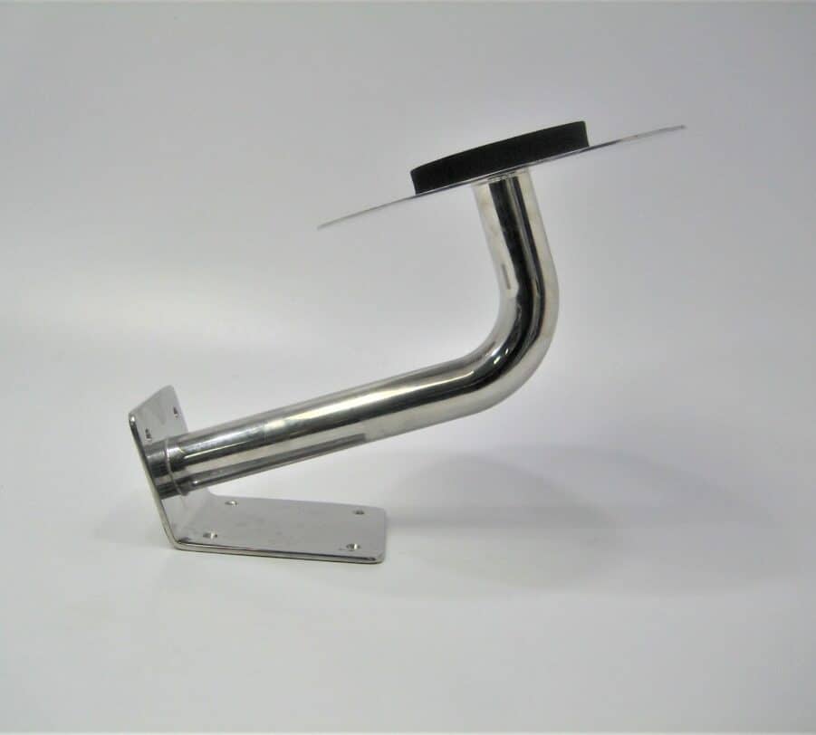 KVH Stainless Steel Angled Riser Mount 15" Sat Domes 5.6" x 9.2" Hole Pattern - Image 2