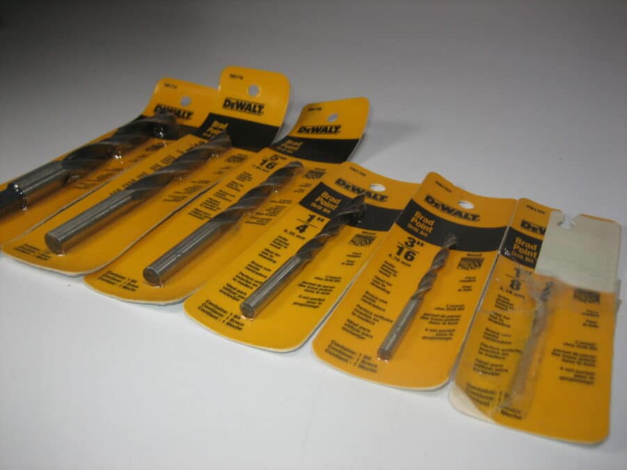 Dewalt Brad Point Drill Bit Set 6 PIECE NEW BLEM 1/8" 3/16" 1/4" 5/16