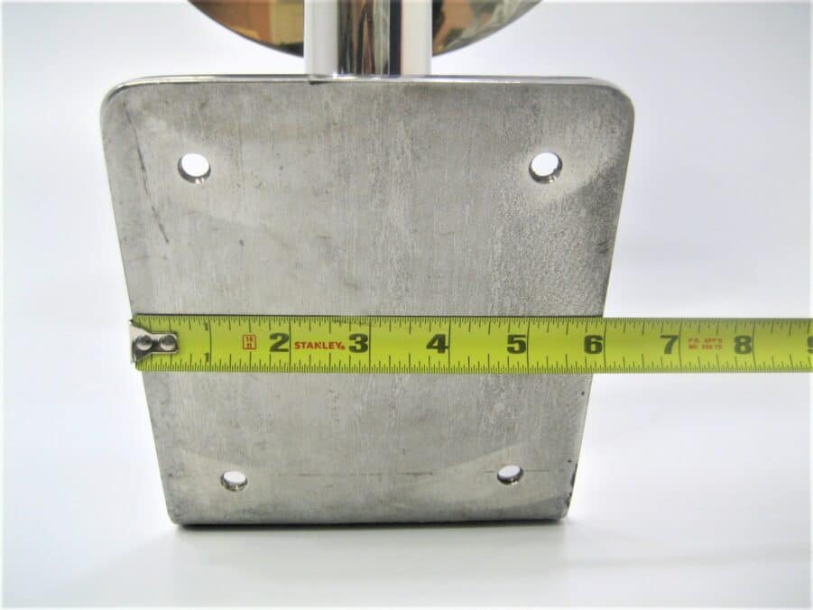 KVH Stainless Steel Angled Riser Mount 15" Sat Domes 5.6" x 9.2" Hole Pattern - Image 5