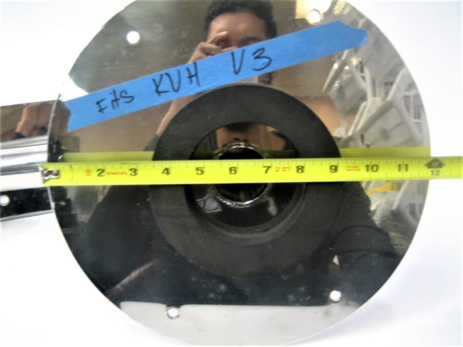 KVH Stainless Steel Angled Riser Mount 15" Sat Domes 5.6" x 9.2" Hole Pattern - Image 4