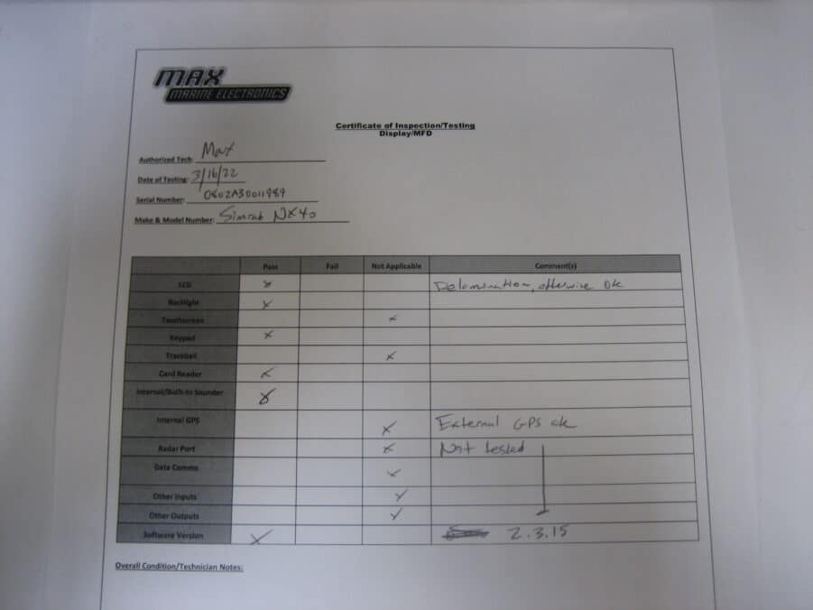 Simrad NX40 (Navman 8084 Northstar M84) MFD Display - Great Working Condition - Image 10