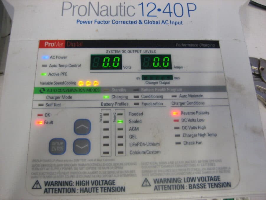 Promariner Pronautic 1240P 12v 40a 3 Bank Battery Charger PARTS/REPAIR No Output - Image 7