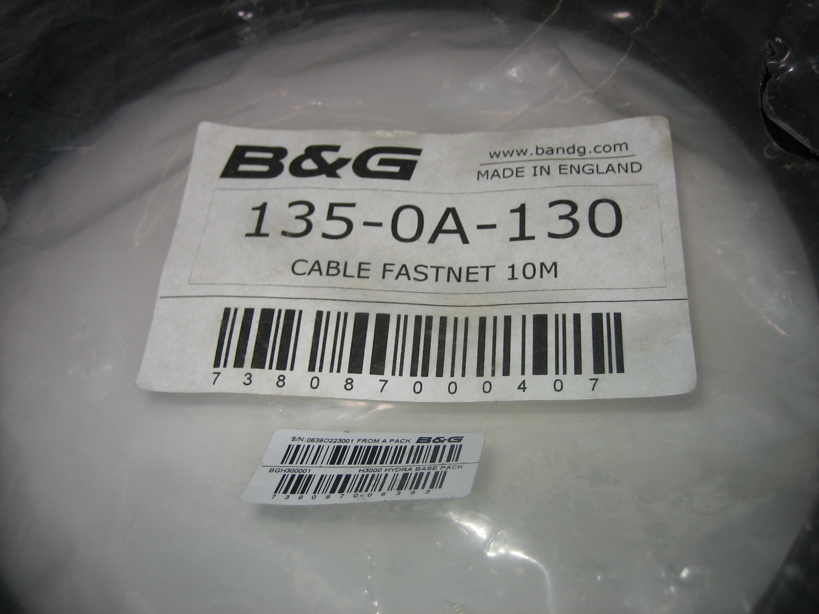 B&G 135-0A-130 H2000 / Fastnet 10 meter Cable 20/4 Tinned Stranded Wire ...