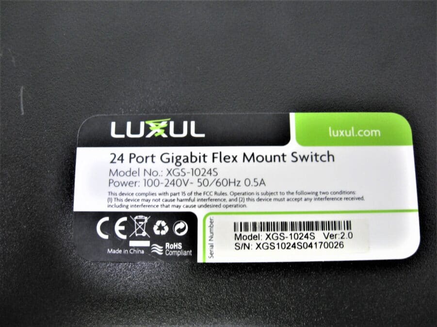 Luxul XGS-1024S 24 Port Gigabit Flex Mount Switch - Free US Shipping - Image 10