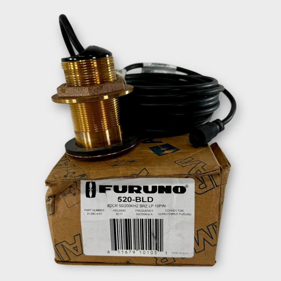 Furuno 520-BLD 10-pin Thru-Hull Bronze Transducer for DFF1 1871f TZT2 etc *NEW*
