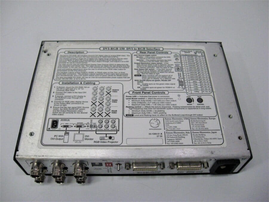 Extron DVI-RGB 150 DVI to RGB Interface - Good Condition * Free US Shipping - Image 11