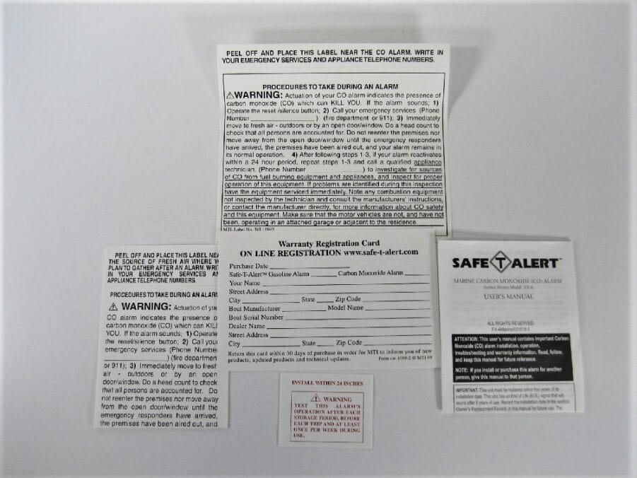 Safe-T-Alert FX-4 - Marine Carbon Monoxide Alarm - Marine Surface Mount - New - Image 11