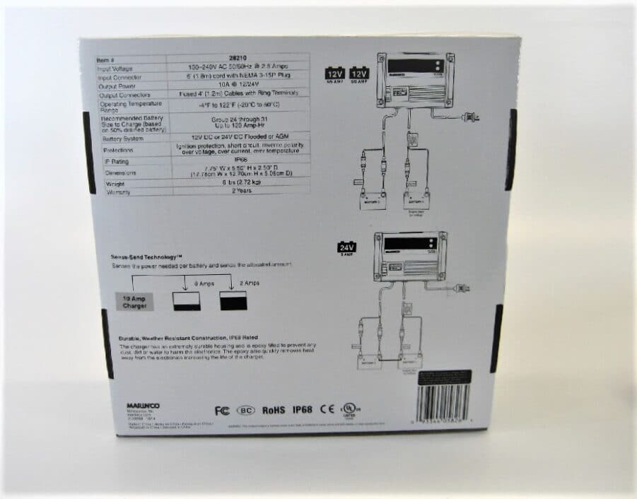 ChargePro 10A / 12/24V 2 Bank 120V Input On-Board Battery Charger - 28210 - New - Image 9