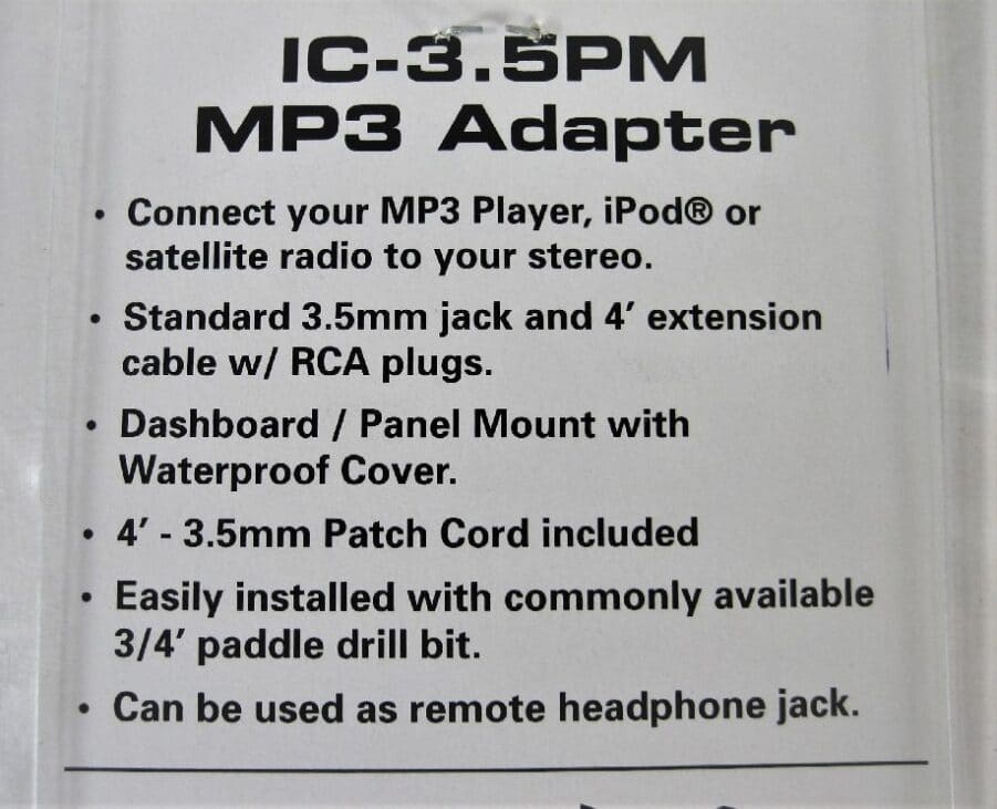 Poly-Planar Panel Mount Adapter - OEM MP3 Adapter - IC3.5PM - New In Box - Image 8