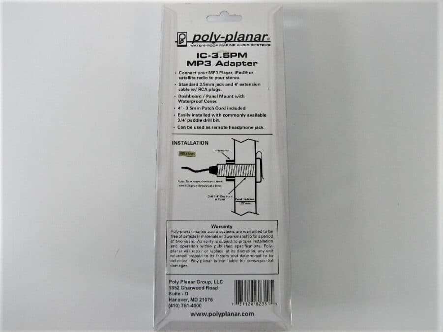 Poly-Planar Panel Mount Adapter - OEM MP3 Adapter - IC3.5PM - New In Box - Image 6