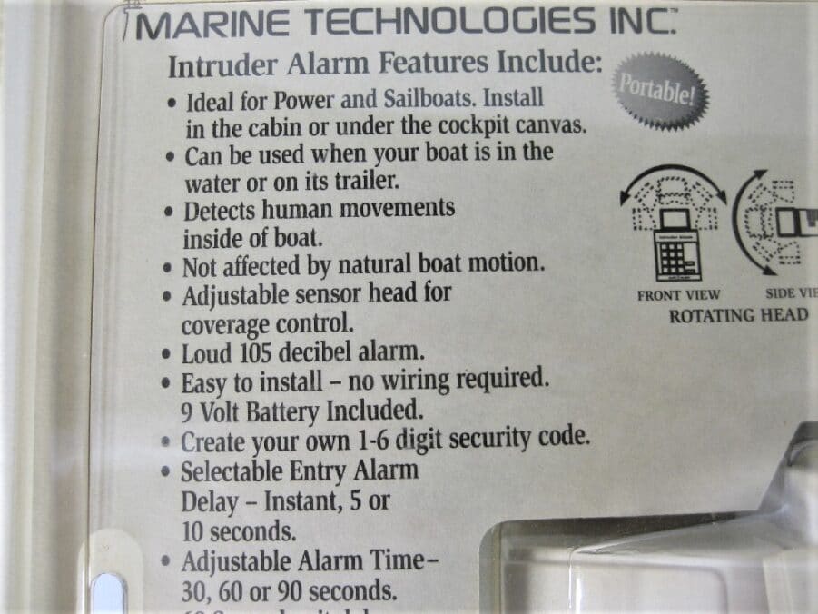 Marine Technologies Inc. SA-5400 - Marine Intruder Alarm - New Old Stock - Image 8