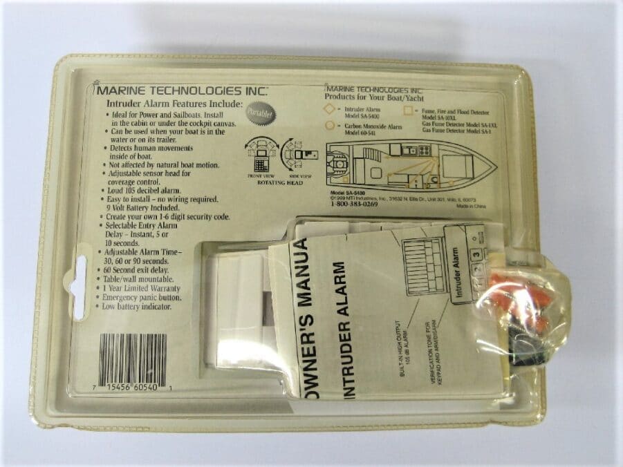 Marine Technologies Inc. SA-5400 - Marine Intruder Alarm - New Old Stock - Image 7
