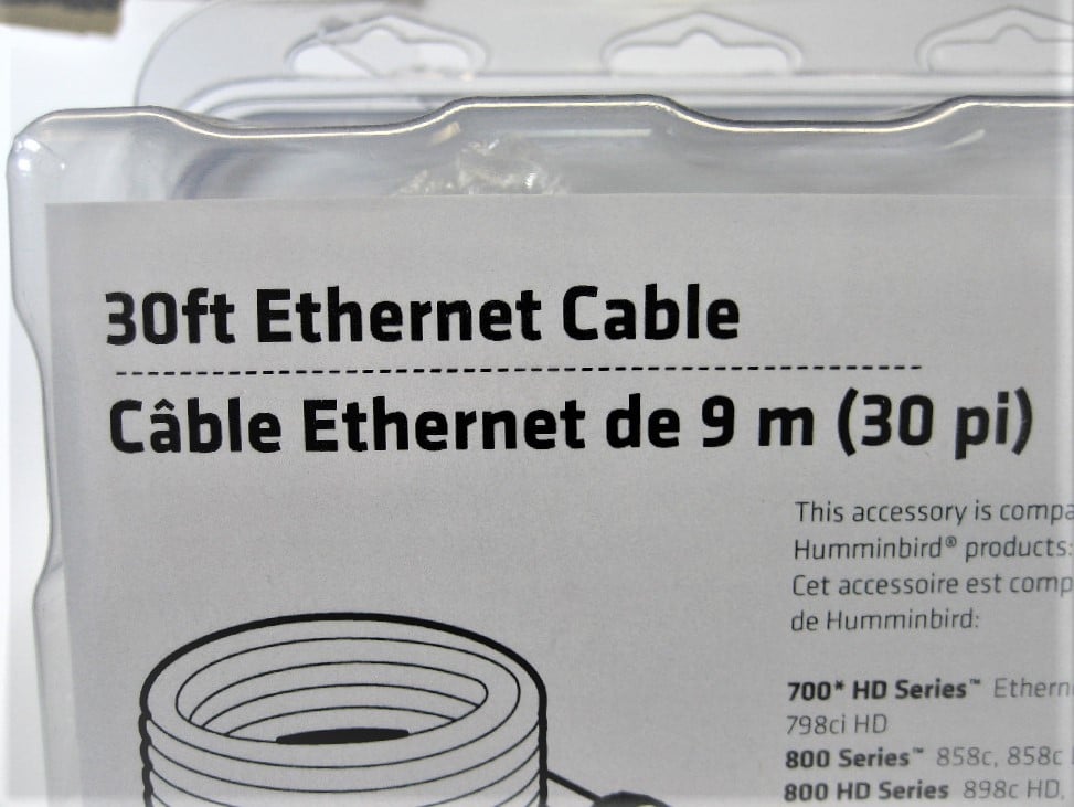 Humminbird 30ft (9.14m) Cable AS EC 30E PN7200734 New