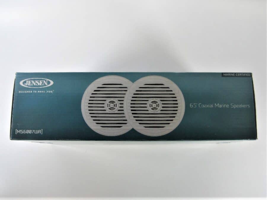 Jensen MS6007W 6.5" Coaxial Marine Speakers - White Grills - New Open Box - Image 11