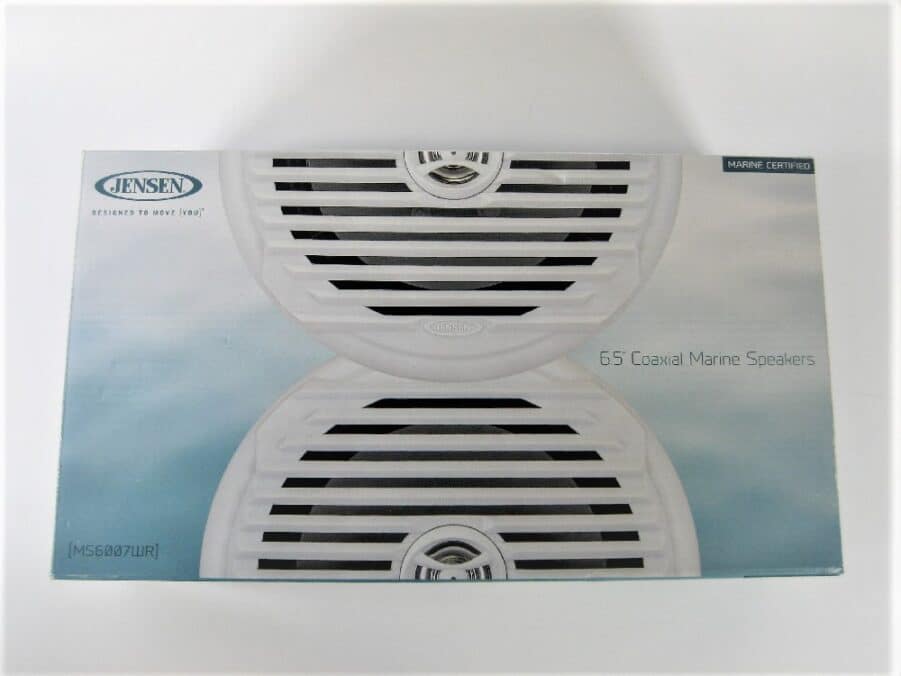 Jensen MS6007W 6.5" Coaxial Marine Speakers - White Grills - New Open Box - Image 8
