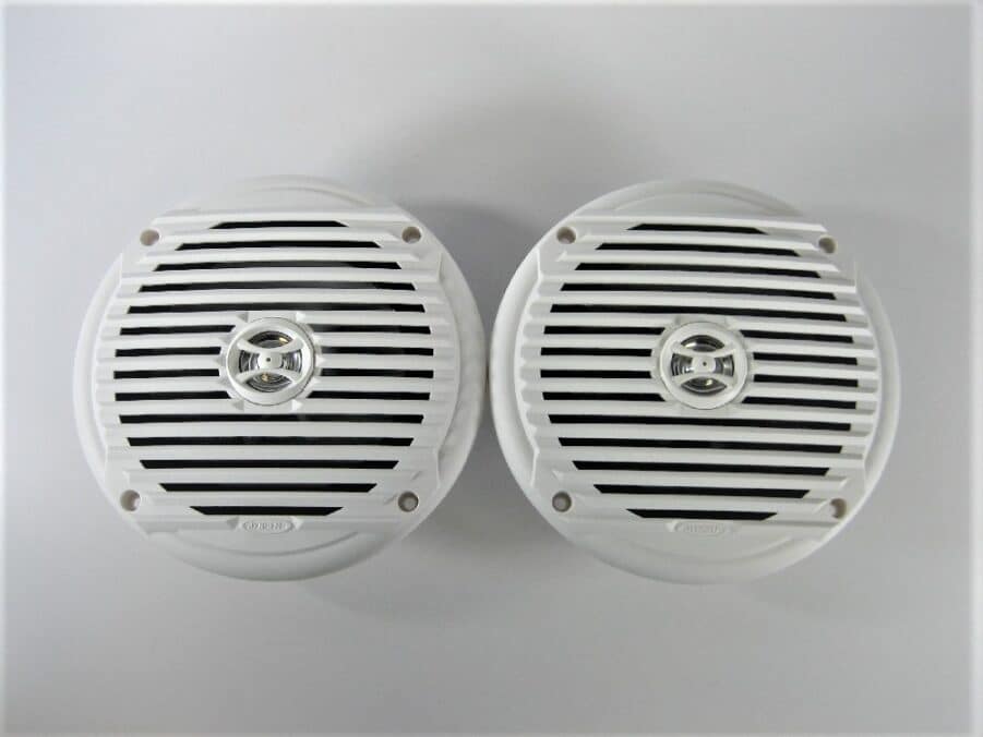 Jensen MS6007W 6.5" Coaxial Marine Speakers - White Grills - New Open Box - Image 4