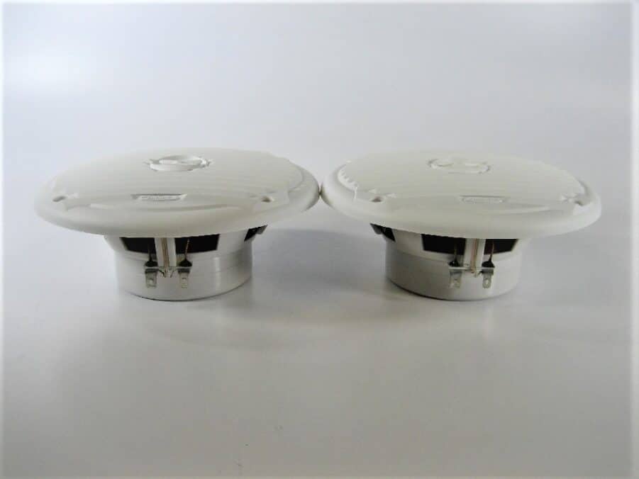 Jensen MS6007W 6.5" Coaxial Marine Speakers - White Grills - New Open Box - Image 3